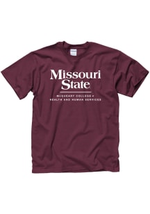 Missouri State Bears Maroon College of Health and Human Services Short Sleeve T Shirt
