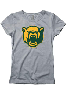 Baylor Bears Girls Grey Glitzy Logo Short Sleeve Tee