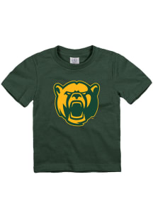 Baylor Bears Toddler Green Bear Head Short Sleeve T-Shirt