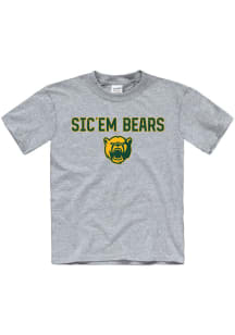 Baylor Bears Youth Grey Sic Em Short Sleeve T-Shirt