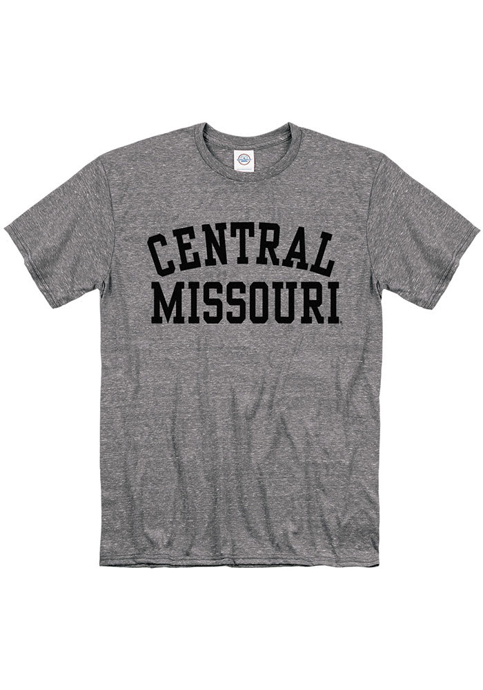 Central Missouri Mules Grey Snow Heather Team Name Short Sleeve T Shirt