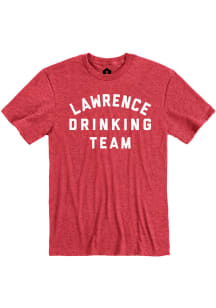 Kansas Red Drinking Team Short Sleeve Fashion T Shirt