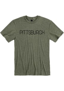 Pittsburgh Heather City Green Disconnected Short Sleeve T Shirt