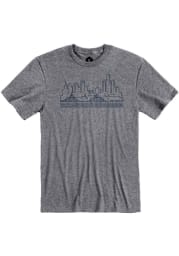 Detroit Grey Skyline Short Sleeve T Shirt