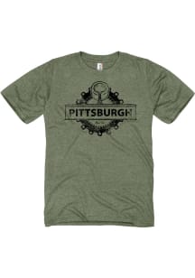 Pittsburgh Olive Green Steel Company Short Sleeve T Shirt