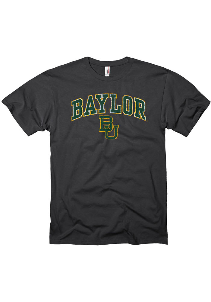 Baylor Bears Black Arch Mascot Short Sleeve T Shirt