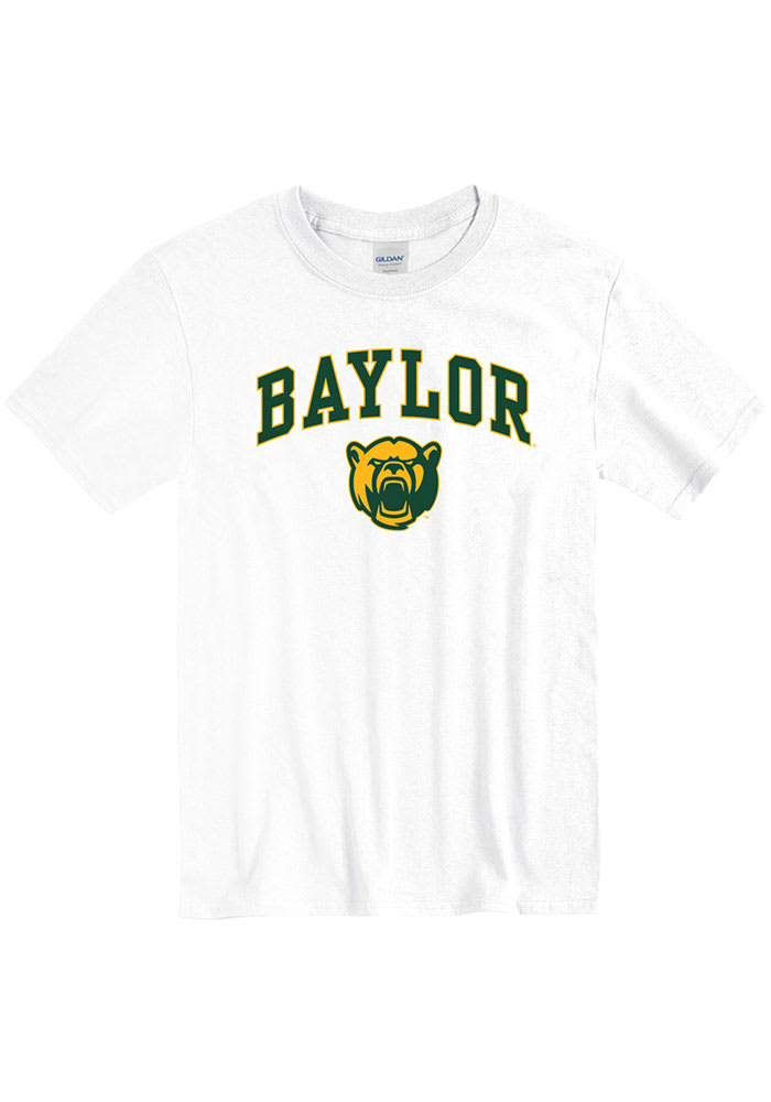 Baylor Bears White Arch Mascot Short Sleeve T Shirt
