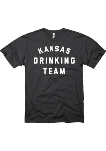 Kansas Black Drinking Team Short Sleeve T Shirt