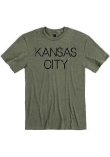 Kansas City Olive Green Disconnected Short Sleeve T Shirt