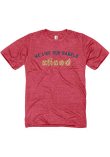 St. Louis Red We Like Our Bagels Sliced Short Sleeve T Shirt