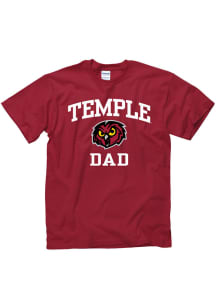 Temple Owls Cardinal Dad Short Sleeve T Shirt