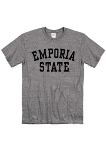 Emporia State Hornets Graphite Snow Heather Team Name Short Sleeve T Shirt