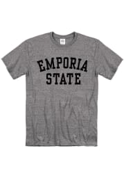 Emporia State Hornets Grey Snow Heather Team Name Short Sleeve T Shirt