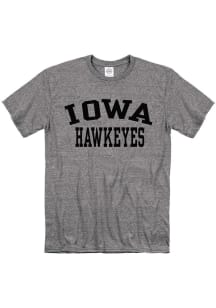 Iowa Hawkeyes Grey Snow Heather Team Name Short Sleeve T Shirt