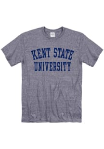 Kent State Golden Flashes Navy Blue Snow Heather Team Name Short Sleeve T Shirt