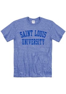 Saint Louis Billikens Blue Snow Heather Team Name Short Sleeve T Shirt