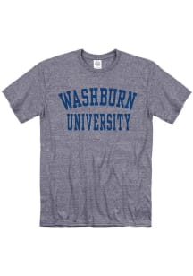 Washburn Ichabods Navy Blue Snow Heather Team Name Short Sleeve T Shirt