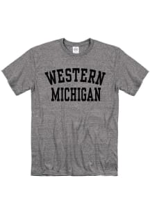 Western Michigan Broncos Graphite Snow Heather Team Name Short Sleeve T Shirt