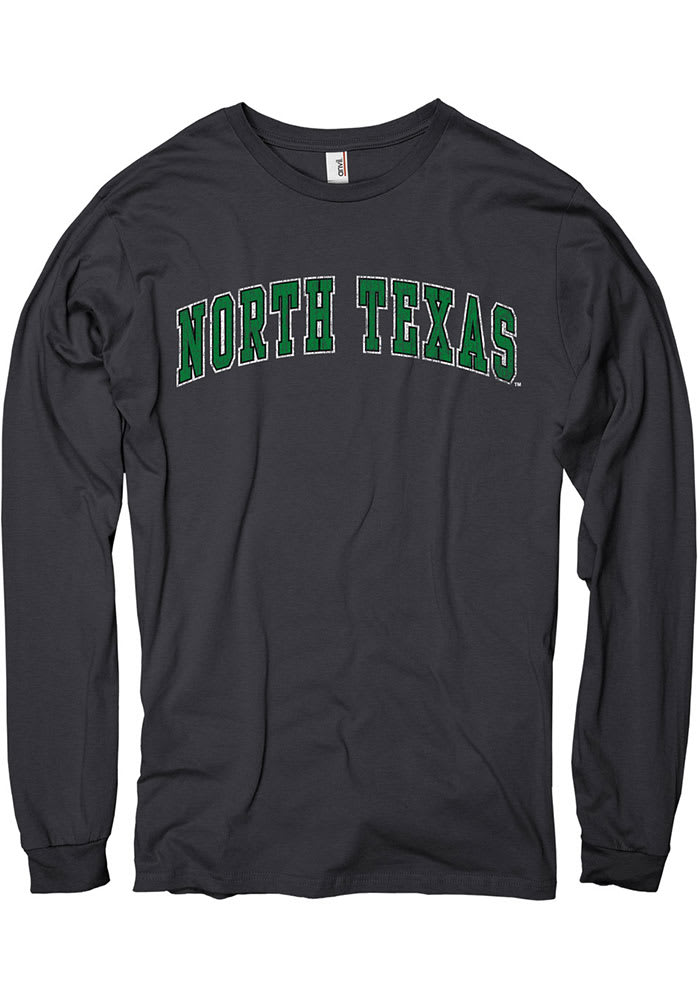 North Texas Mean Green Black Rival Arch Team Name Long Sleeve T Shirt