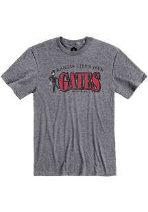 Gates Bar-B-Q Graphite Logo Short Sleeve T Shirt