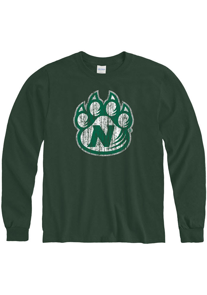Northwest Missouri State Bearcats Green Logo Long Sleeve T Shirt