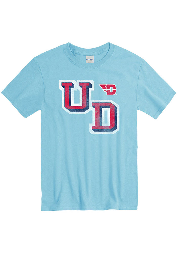 Dayton Flyers Light Blue Varsity Short Sleeve T Shirt
