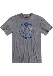 Fiona the Hippo Graphite Queen Short Sleeve T Shirt