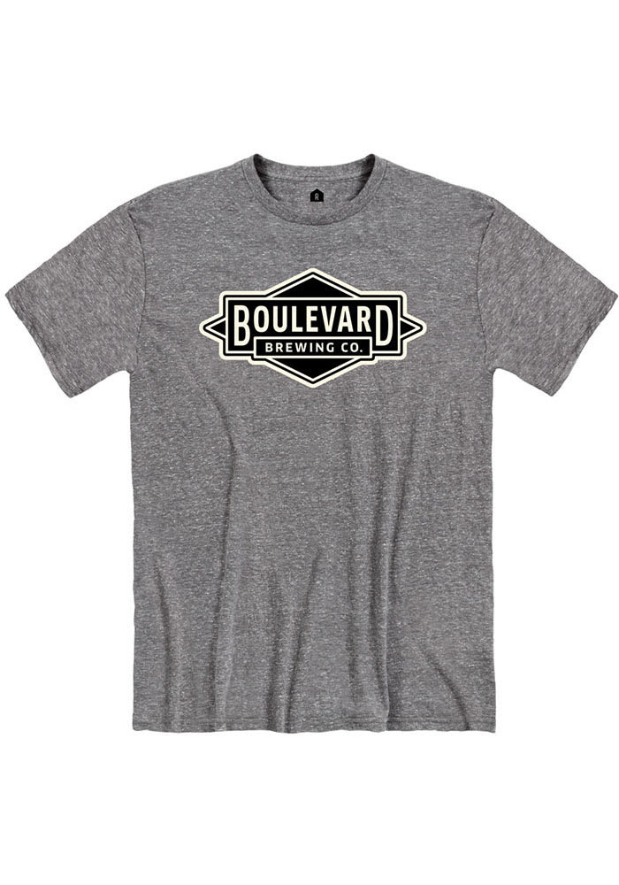Boulevard Graphite Diamond Logo Heather Short Sleeve T Shirt