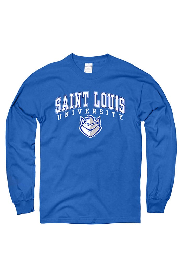 Saint Louis Billikens Blue Arch Long Sleeve T Shirt