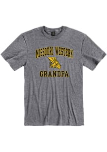 Missouri Western Griffons Grey Grandpa Graphic Short Sleeve T Shirt