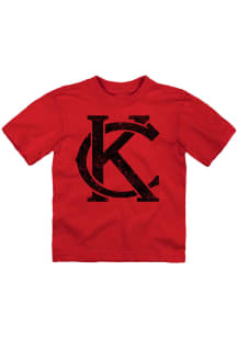Kansas City Toddler Red KC Monogram Short Sleeve T Shirt