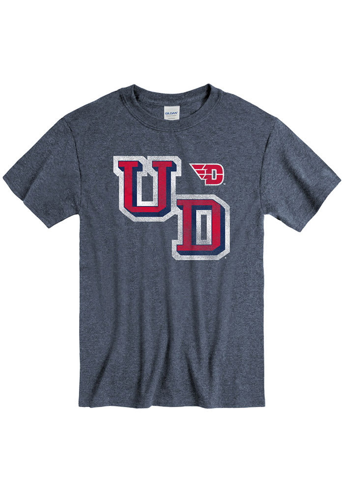 Dayton Flyers Navy Blue Varsity Short Sleeve T Shirt