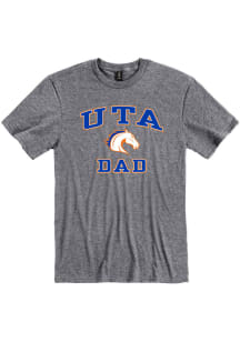 UTA Mavericks Grey Dad Graphic Short Sleeve T Shirt