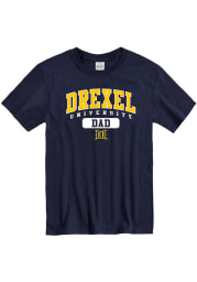 Drexel Dragons Navy Blue Dad Graphic Short Sleeve T Shirt