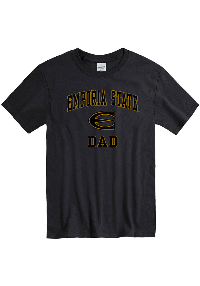 Emporia State Hornets Black Dad Graphic Short Sleeve T Shirt