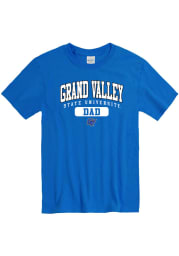 Grand Valley State Lakers Blue Dad Graphic Short Sleeve T Shirt