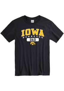 Iowa Hawkeyes Dad Graphic Short Sleeve T Shirt - Black