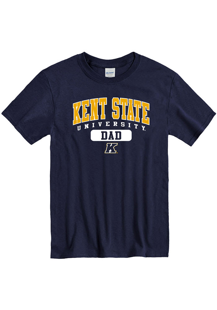 Kent State Golden Flashes Navy Blue Dad Graphic Short Sleeve T Shirt