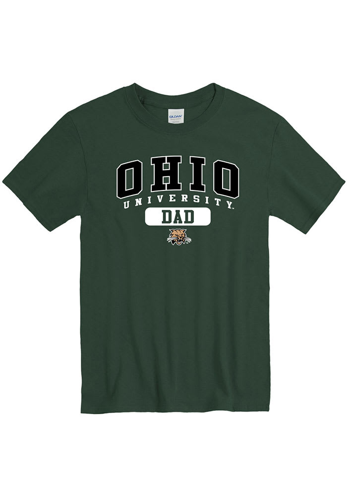 Ohio Bobcats Green Dad Graphic Short Sleeve T Shirt