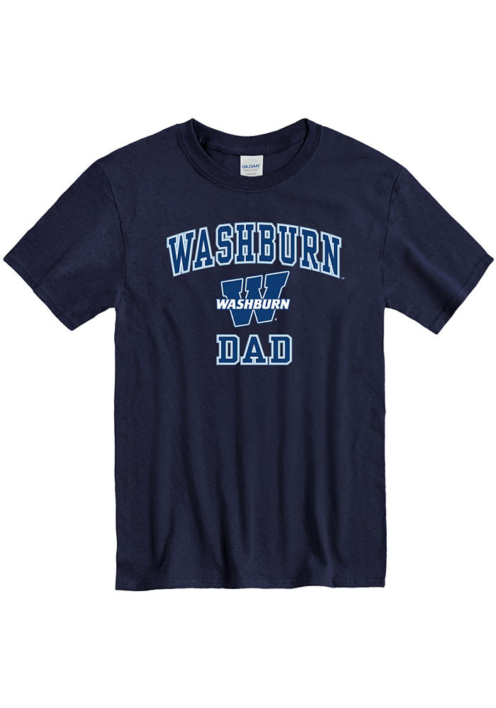 Washburn Ichabods Navy Blue Dad Graphic Short Sleeve T Shirt