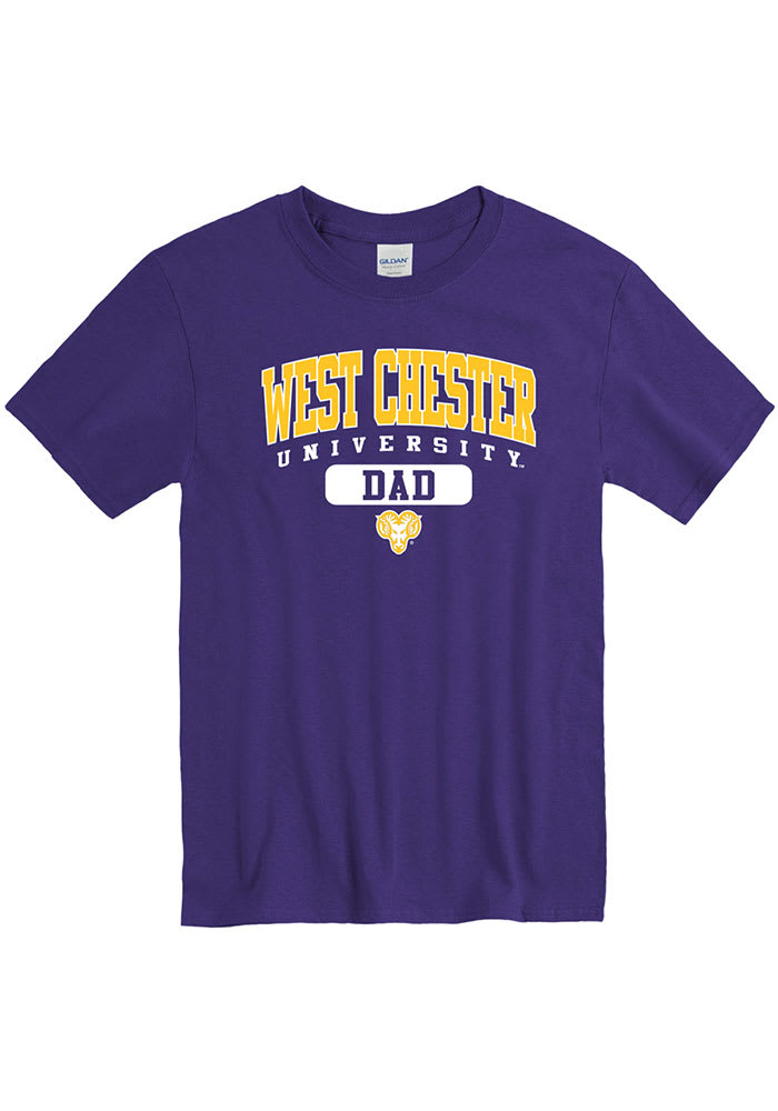 West Chester University Rams Established T-Shirt Tee Purple Small