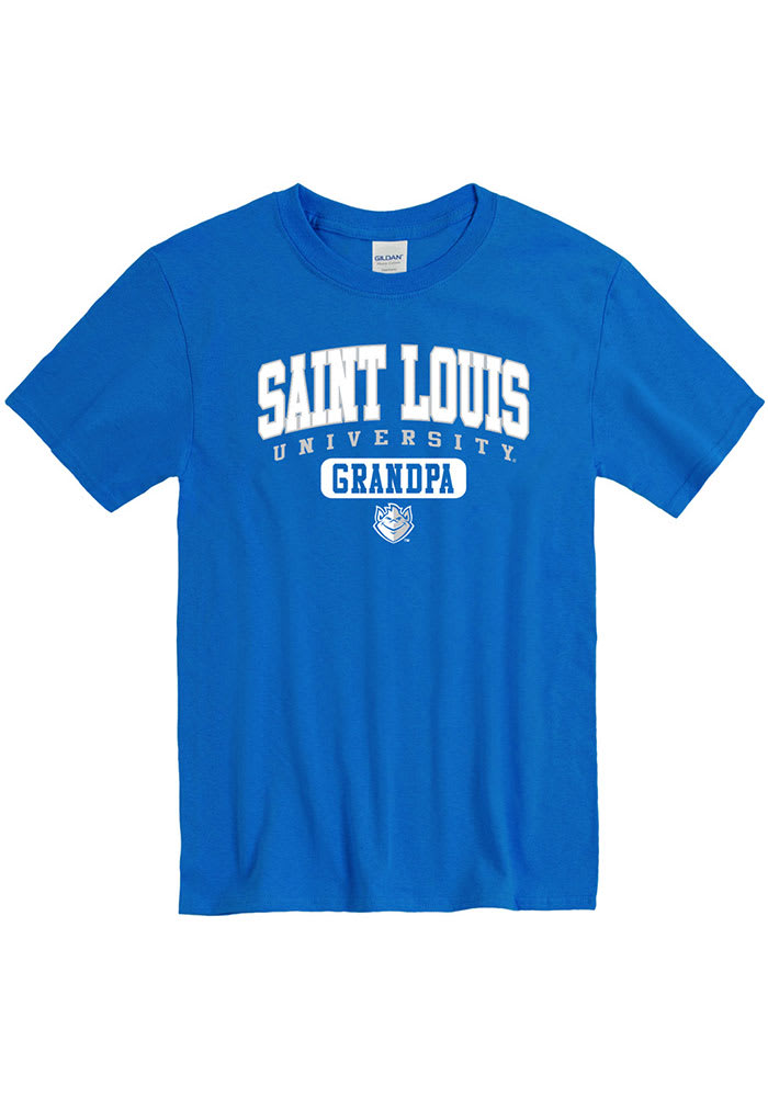 Saint Louis Billikens Blue Grandpa Graphic Short Sleeve T Shirt