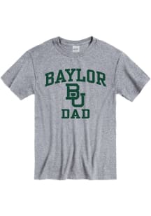 Baylor Bears Grey Dad Graphic Short Sleeve T Shirt