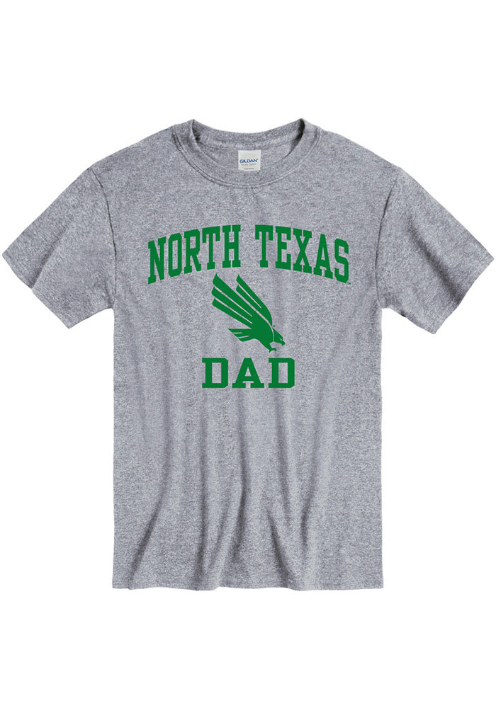 North Texas Mean Green Grey Dad Graphic Short Sleeve T Shirt