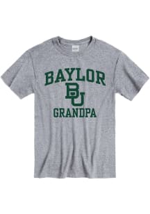 Baylor Bears Grey Grandpa Graphic Short Sleeve T Shirt