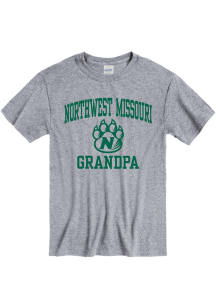 Northwest Missouri State Bearcats Grey Grandpa Graphic Short Sleeve T Shirt