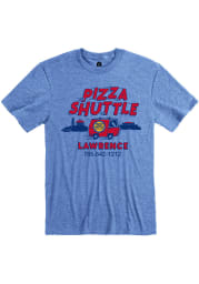 Pizza Shuttle Heather Royal Lawrence Van Short Sleeve T-Shirt