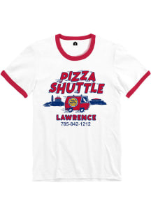 Pizza Shuttle Lawrence Van Ringer Short Sleeve T-Shirt - White