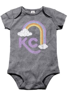 Kansas City Baby Grey KC Rainbow Short Sleeve One Piece
