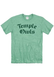 Temple Owls Green Celtic Tonal Short Sleeve T Shirt
